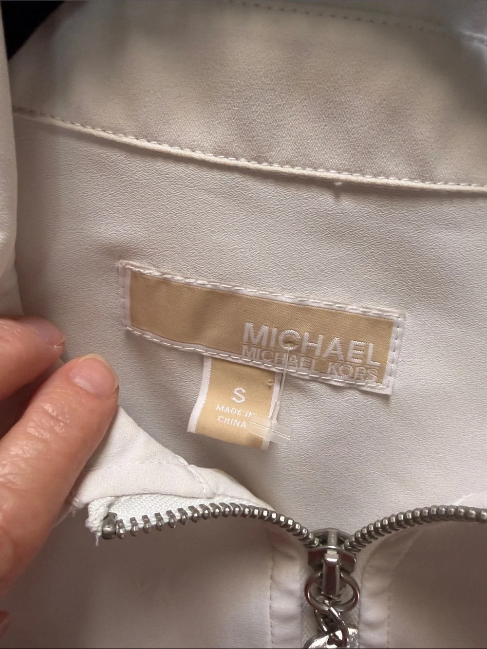 Michael Kors Zip Front Shirt